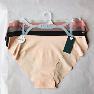 Danskin Intimates  No Show Panties  5 set  Size : L